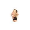 Robe courte et string assorti Noir Earth-shaker 